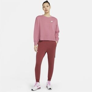 Nike Pink and Red Women's Sweater